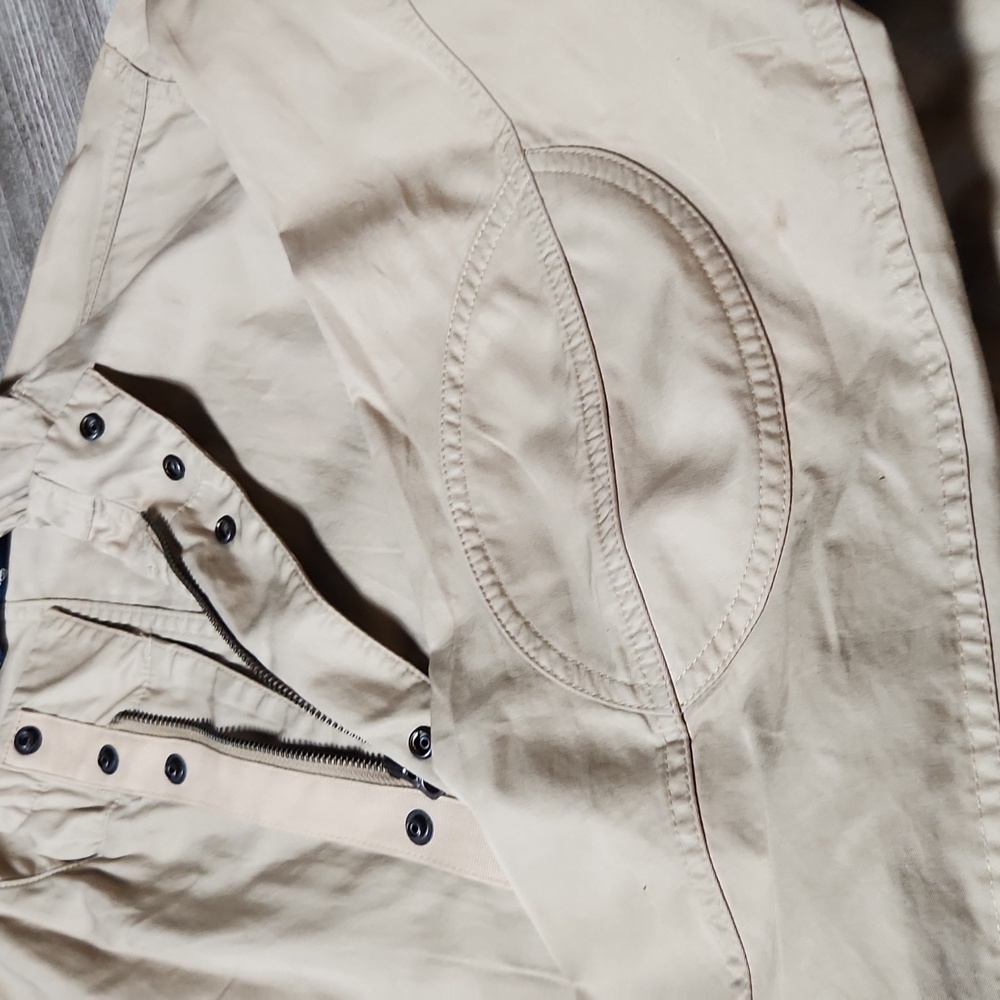 Rare Vintage Polo Ralph Lauren Canvas Beige Hooded Windbreaker - Picture 4 of 9